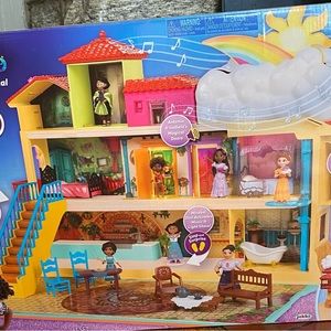 Encanto toy musical house with characters and furniture